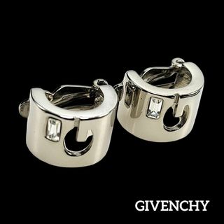 ジバンシィ(GIVENCHY)のGIVENCHY イヤリング G ストーン付 クロームシルバー(イヤリング)