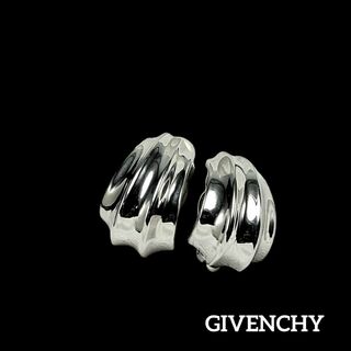 ジバンシィ(GIVENCHY)の【美品】GIVENCHY イヤリング 大ぶり 1976 シェル シルバー(イヤリング)