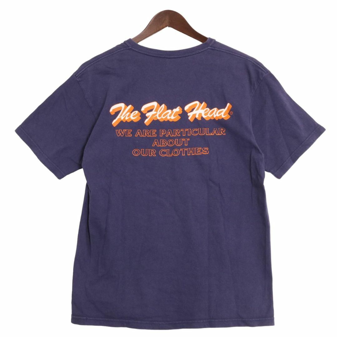 THE FLAT HEAD(フラットヘッド)のTHE FLAT HEAD/フラットヘッド Vネック プリント Tシャツ メンズのトップス(Tシャツ/カットソー(半袖/袖なし))の商品写真