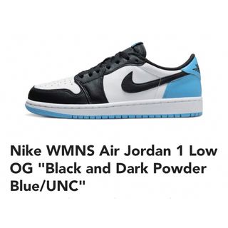 ナイキ(NIKE)のNIKE WMNS AIR JORDAN 1 LOW OG UNC【24cm】(スニーカー)