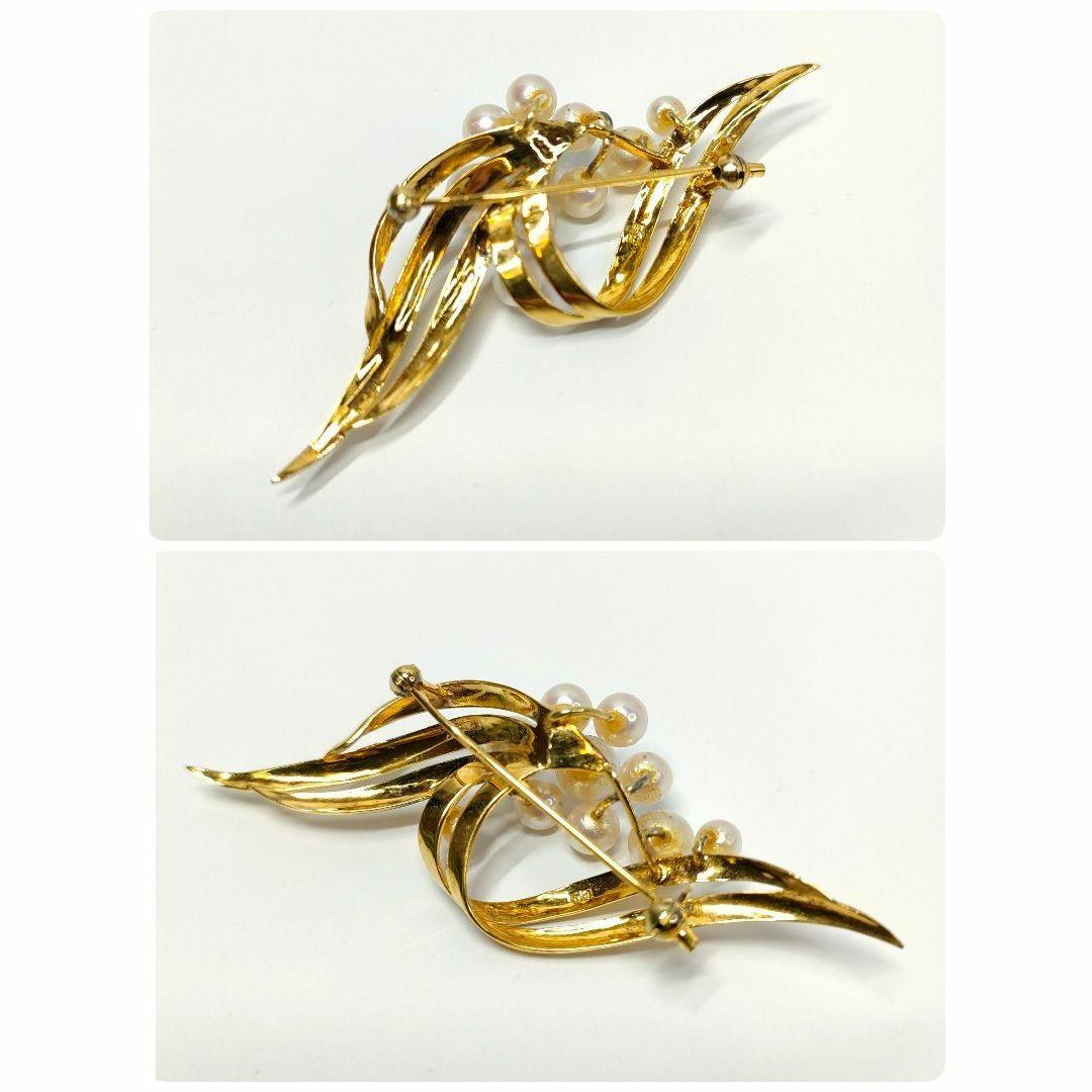 TASAKI - 田崎真珠 パール 真珠 ブローチ 10珠 ゴールド TASAKI TASAKI - 田崎真珠 パール 真珠 ブローチ 10珠 ゴールド TASAKI