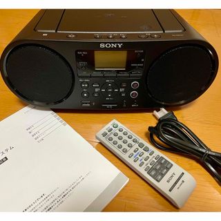 ソニー(SONY)のソニー CDラジオ ブラック ZS-RS81BT(ポータブルプレーヤー)