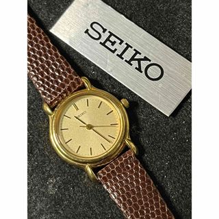 セイコー(SEIKO)の★ SEIKO 美品 ゴールド色文字盤 レディース 腕時計 ★保管品(腕時計)