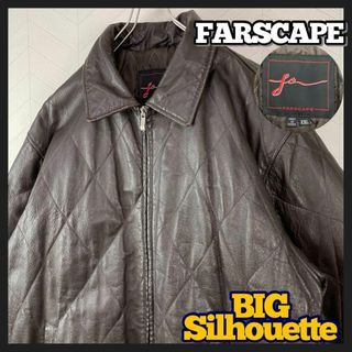 入手困難90s OLD FARSCAPE レザー ジャケット 本革 XXL 中綿(レザージャケット)