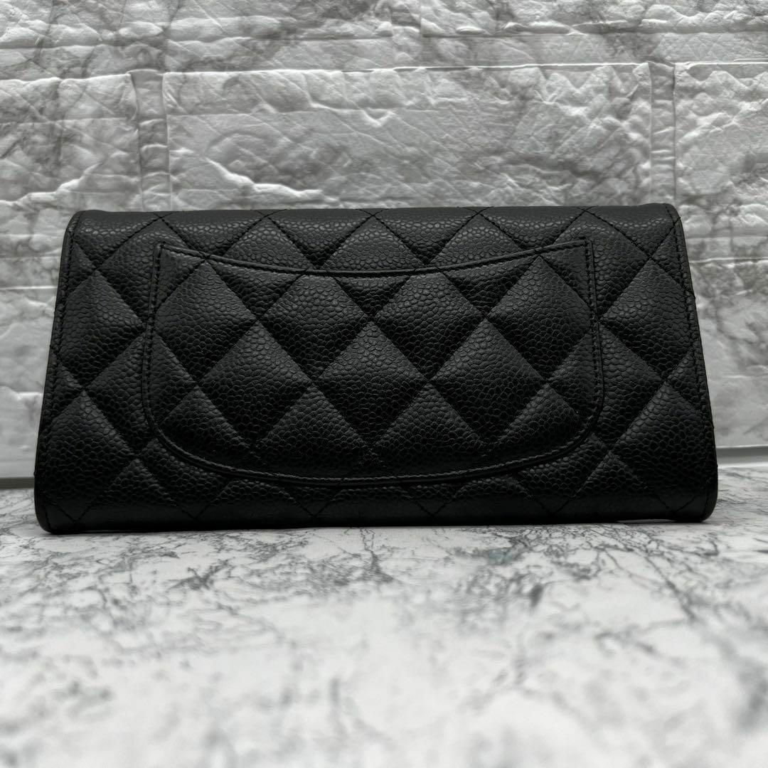 CHANEL - シャネル マトラッセ キャビアスキン 長財布 シリアル CHANEL - シャネル マトラッセ キャビアスキン 長財布 シリアル