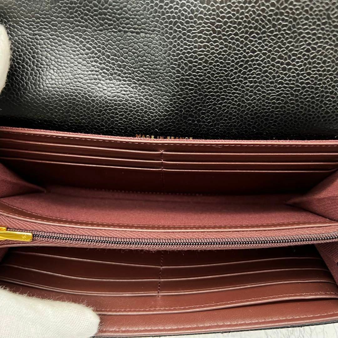 CHANEL - シャネル マトラッセ キャビアスキン 長財布 シリアル CHANEL - シャネル マトラッセ キャビアスキン 長財布 シリアル