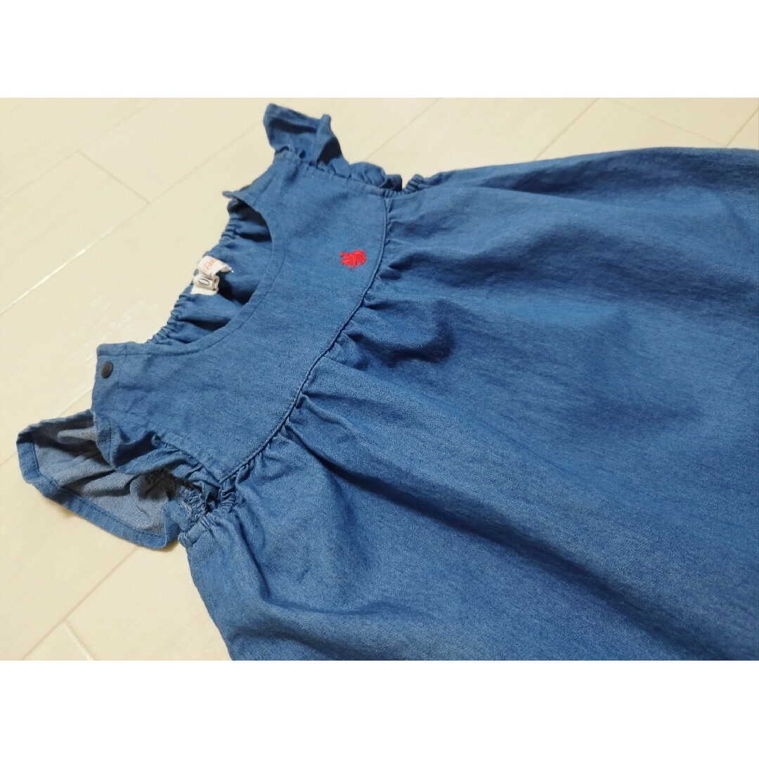 POLO RALPH LAUREN(ポロラルフローレン)の【美品】POLO Baby デニムワンピース 90cm キッズ/ベビー/マタニティのキッズ服女の子用(90cm~)(ワンピース)の商品写真