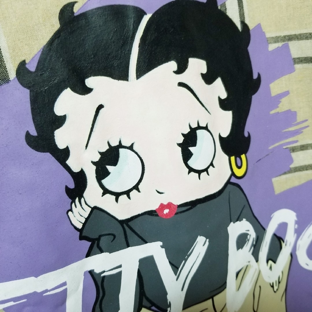 Betty Boop(ベティブープ)の新品 ベティーブープ ワンピース ベティちゃん 長袖 シャツ USA Tシャツ レディースのトップス(シャツ/ブラウス(長袖/七分))の商品写真