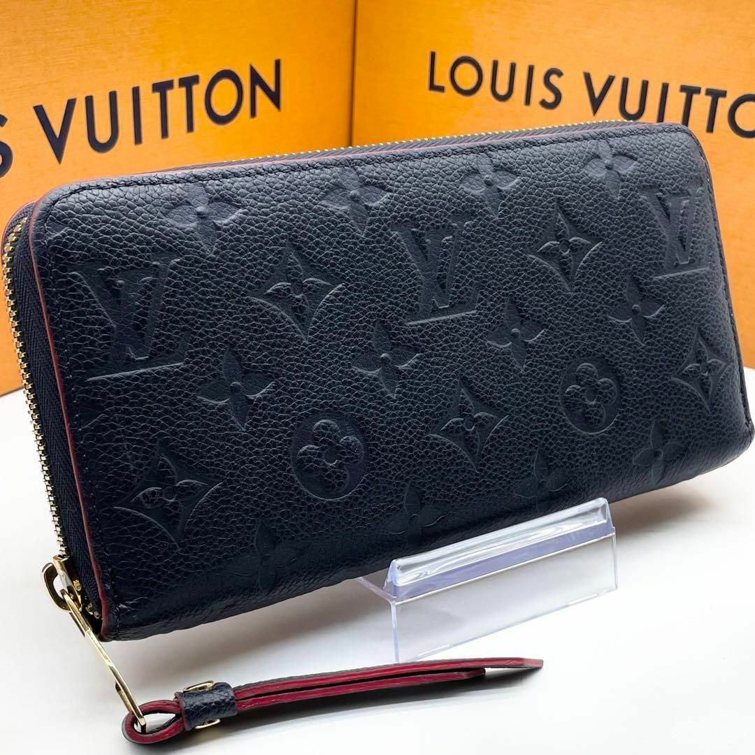 LOUIS VUITTON(ルイヴィトン)のルイヴィトン モノグラム アンプラント ジッピーウォレット マリーヌルージュ レディースのファッション小物(財布)の商品写真