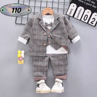 ☆新品☆フォーマル 男の子　セットアップ　入園式　結婚式　スーツ　110cm