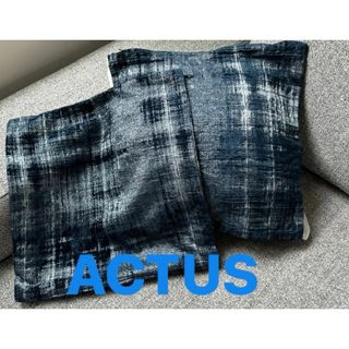 【美品】ACTUS アクタス　クッションカバー2枚セット