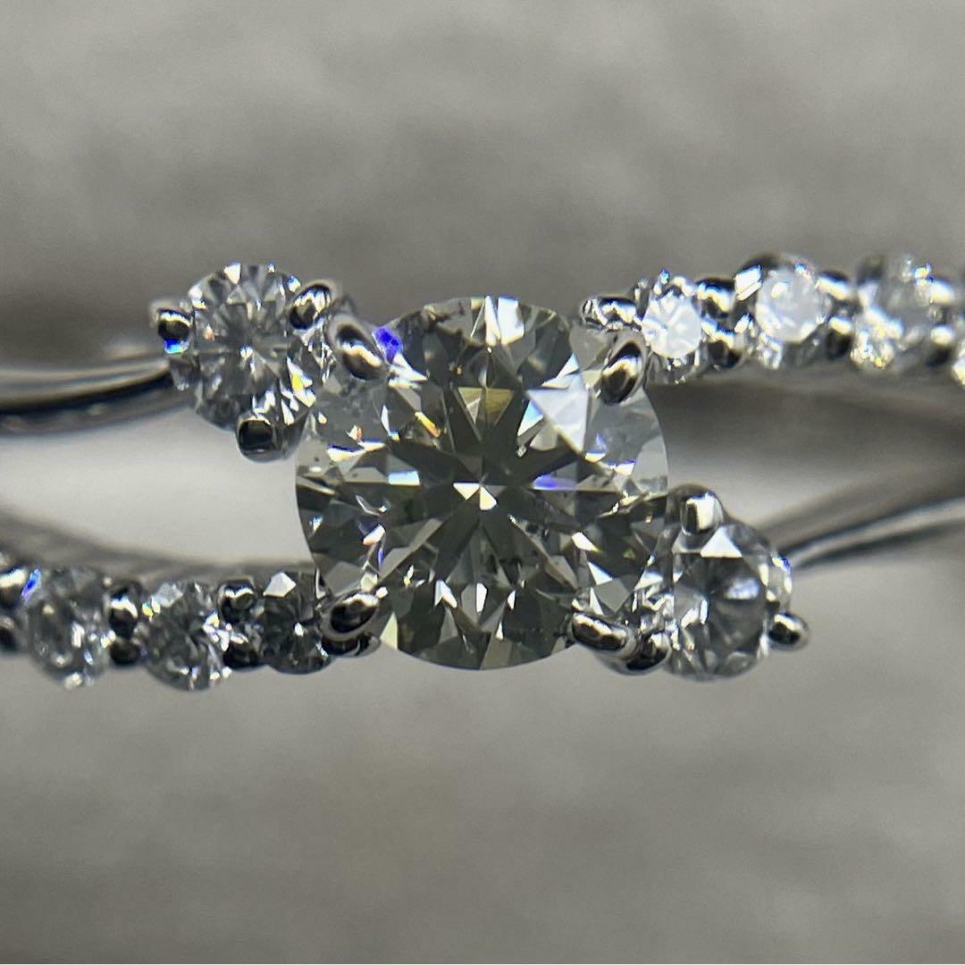 JC336★高級 ダイヤモンド0.69ct プラチナ リング レディースのアクセサリー(リング(指輪))の商品写真