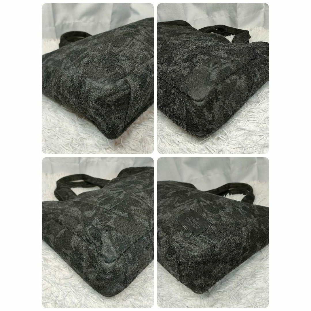 Vivienne Westwood(ヴィヴィアンウエストウッド)のヴィヴィアンウエストウッド ハンドバッグ オーブ柄 総柄 ブラック ウール 黒 レディースのバッグ(ハンドバッグ)の商品写真