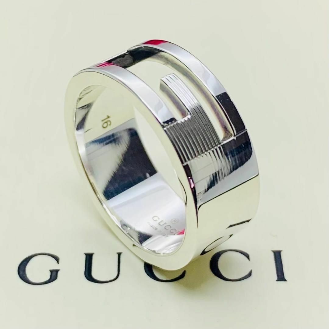 Gucci(グッチ)のC239 極美品 グッチ G リング 刻印 16 指輪 サイズ およそ 14 号 レディースのアクセサリー(リング(指輪))の商品写真