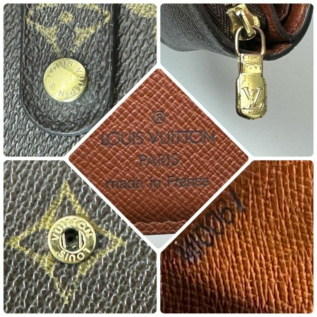 LOUIS VUITTON(ルイヴィトン)の美品 ルイヴィトン モノグラム コンパクトジップ 折り財布 ラウンドファスナー レディースのファッション小物(財布)の商品写真