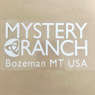 MYSTERY RANCH - MYSTERY RANCH ミステリーランチ カッティングステッカー◆白マット◆