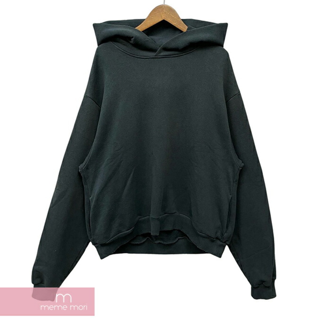 Acne Studios(アクネストゥディオズ)のAcne studios Logo Hoodie Sweater FN-UX-SWEA000020 アクネストゥディオズ ロゴフーディセーター パーカー ダメージ加工 スプレー仕上げ リサイクルポリエステル ブラック サイズL【240407】【中古-A】【me04】 メンズのトップス(パーカー)の商品写真