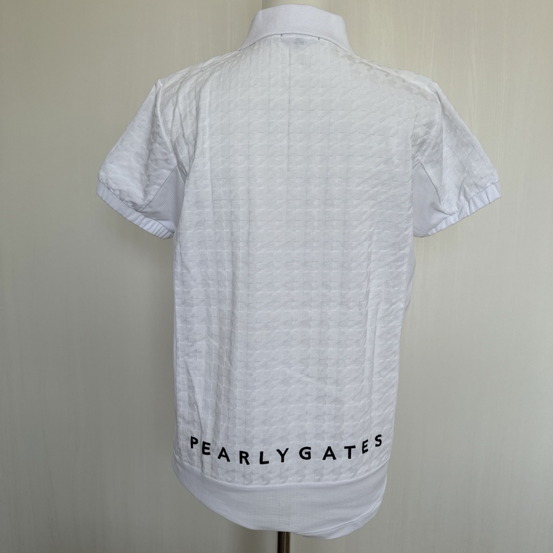 PEARLY GATES(パーリーゲイツ)の【美品！】PEARLY GATES千鳥柄リンクスシャツ スポーツ/アウトドアのゴルフ(ウエア)の商品写真