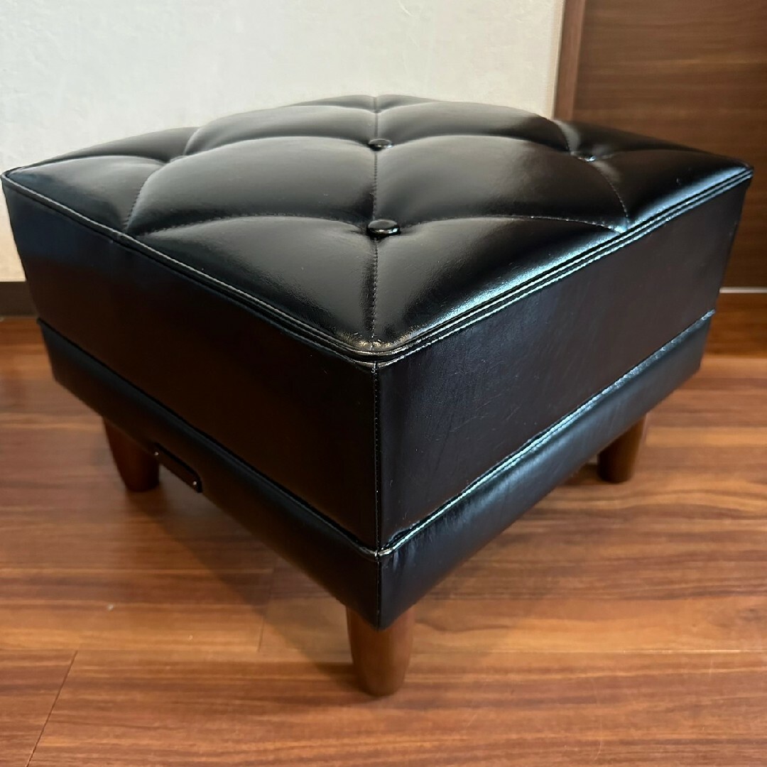 カリモク家具 - 美品 カリモク60 karimoku60 オットマン ブラック 