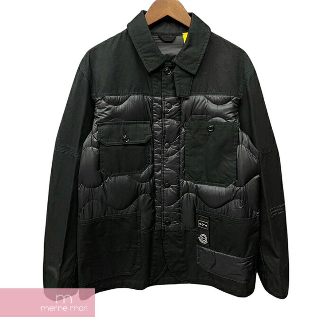 MONCLER(モンクレール)の【BIG PRICE OFF】MONCLER 2021AW Achilled Short Down Jacket by Frgmt G209U1A00012 M1292 モンクレール アチルドショートダウンジャケット バイフラグメント ヒロシフジワラ ピンバッジ装飾 バッグロゴ ブラック サイズ0 【240407】【中古-A】【me04】 メンズのジャケット/アウター(その他)の商品写真