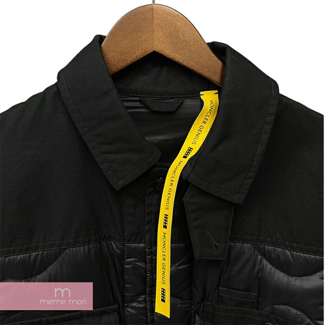 MONCLER(モンクレール)の【BIG PRICE OFF】MONCLER 2021AW Achilled Short Down Jacket by Frgmt G209U1A00012 M1292 モンクレール アチルドショートダウンジャケット バイフラグメント ヒロシフジワラ ピンバッジ装飾 バッグロゴ ブラック サイズ0 【240407】【中古-A】【me04】 メンズのジャケット/アウター(その他)の商品写真