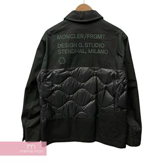 モンクレール(MONCLER)の【BIG PRICE OFF】MONCLER 2021AW Achilled Short Down Jacket by Frgmt G209U1A00012 M1292 モンクレール アチルドショートダウンジャケット バイフラグメント ヒロシフジワラ ピンバッジ装飾 バッグロゴ ブラック サイズ0 【240407】【中古-A】【me04】(その他)