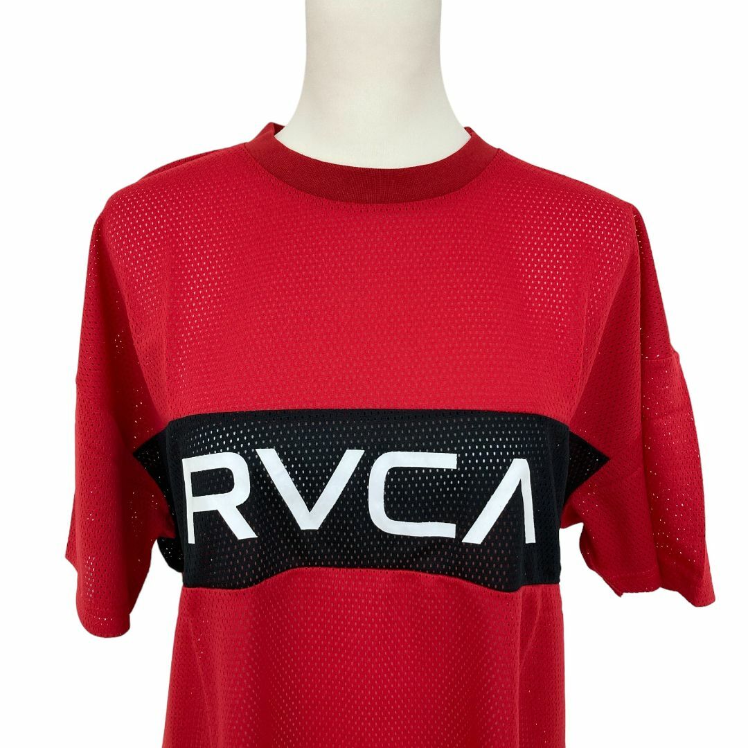 RVCA(ルーカ)のRVCA ルーカ トップス メッシュ ロゴ Tシャツ AJ041-311 半袖 メンズのトップス(Tシャツ/カットソー(半袖/袖なし))の商品写真