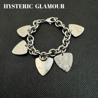 ヒステリックグラマー(HYSTERIC GLAMOUR)のヒステリックグラマー  ブレスレット　チェーン　ピックモチーフ　シルバー(ブレスレット/バングル)