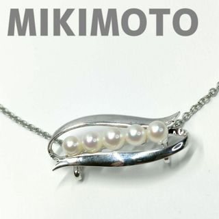 ミキモト(MIKIMOTO)のミキモト パール 5連 ネックレス MIKIMOTO 真珠 5珠 トップチャーム(ネックレス)