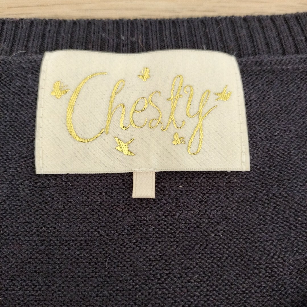 Chesty(チェスティ)のChesty　カメラ　モチーフ　ニット　ビーズ レディースのトップス(ニット/セーター)の商品写真