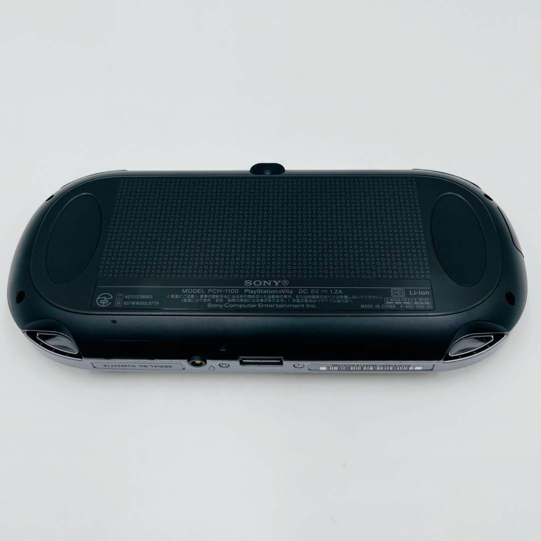 PlayStation Vita(プレイステーションヴィータ)の【美品】PlayStation®Vita PCH-1100 クリスタルブラック エンタメ/ホビーのゲームソフト/ゲーム機本体(携帯用ゲーム機本体)の商品写真