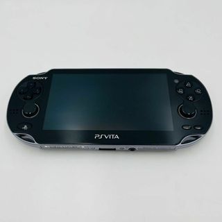 プレイステーションヴィータ(PlayStation Vita)の【美品】PlayStation®Vita PCH-1100 クリスタルブラック(携帯用ゲーム機本体)