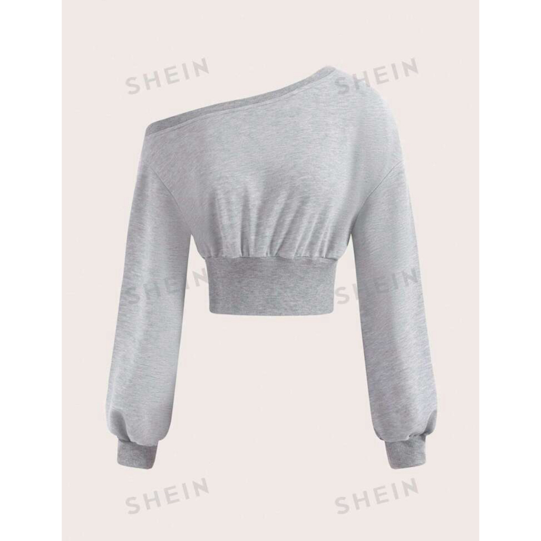 SHEIN(シーイン)のSHEIN オフショルスウェット レディースのトップス(トレーナー/スウェット)の商品写真