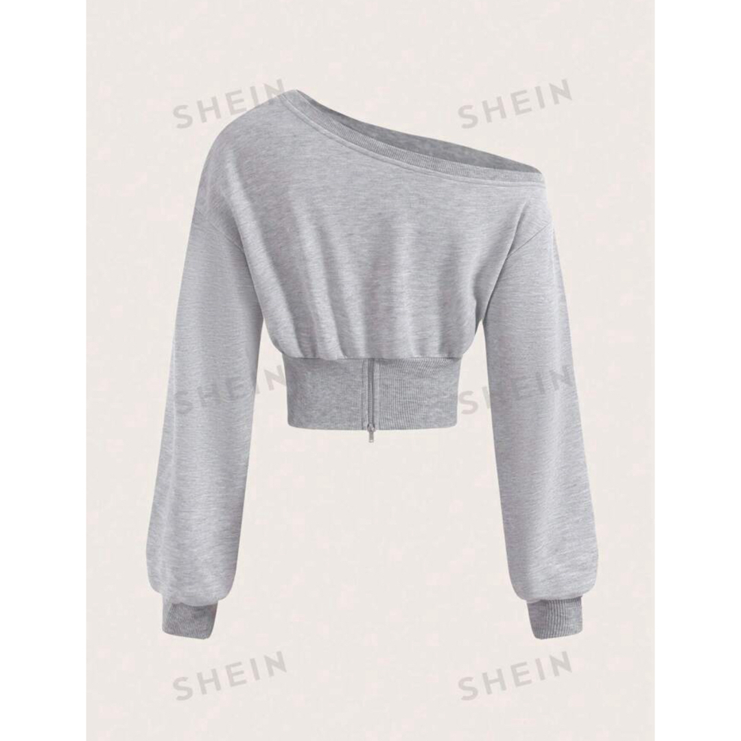 SHEIN(シーイン)のSHEIN オフショルスウェット レディースのトップス(トレーナー/スウェット)の商品写真