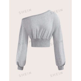 シーイン(SHEIN)のSHEIN オフショルスウェット(トレーナー/スウェット)