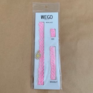 ウィゴー(WEGO)のWEGO タトゥーチョーカーセット フラワー ピンク(ネックレス)