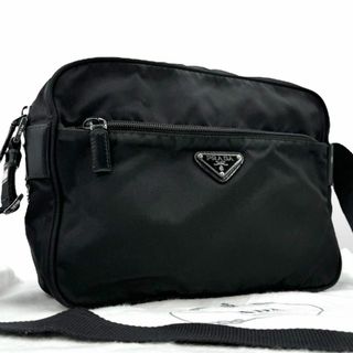 プラダ(PRADA)の良品 PRADA ショルダーバッグ カメラバッグ クロスボディ ナイロン 黒(ショルダーバッグ)