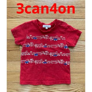 サンカンシオン(3can4on)の3can4on Tシャツ　赤　車柄　(Ｔシャツ)