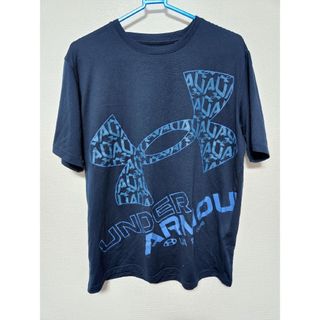 アンダーアーマー(UNDER ARMOUR)のアンダーアーマー　UNDER ARMOUR　デカロゴ　Tシャツ　ネイビー L(Tシャツ/カットソー(半袖/袖なし))