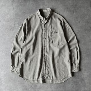 ヴィンテージ(VINTAGE)の90s DANIEL MITCHELL シルクネップシャツ ボタンダウンシャツ(シャツ)