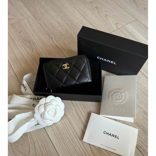 CHANEL - 美品『CHANEL』 コインケース　キャビアスキン　ミニ財布ジップウォレット