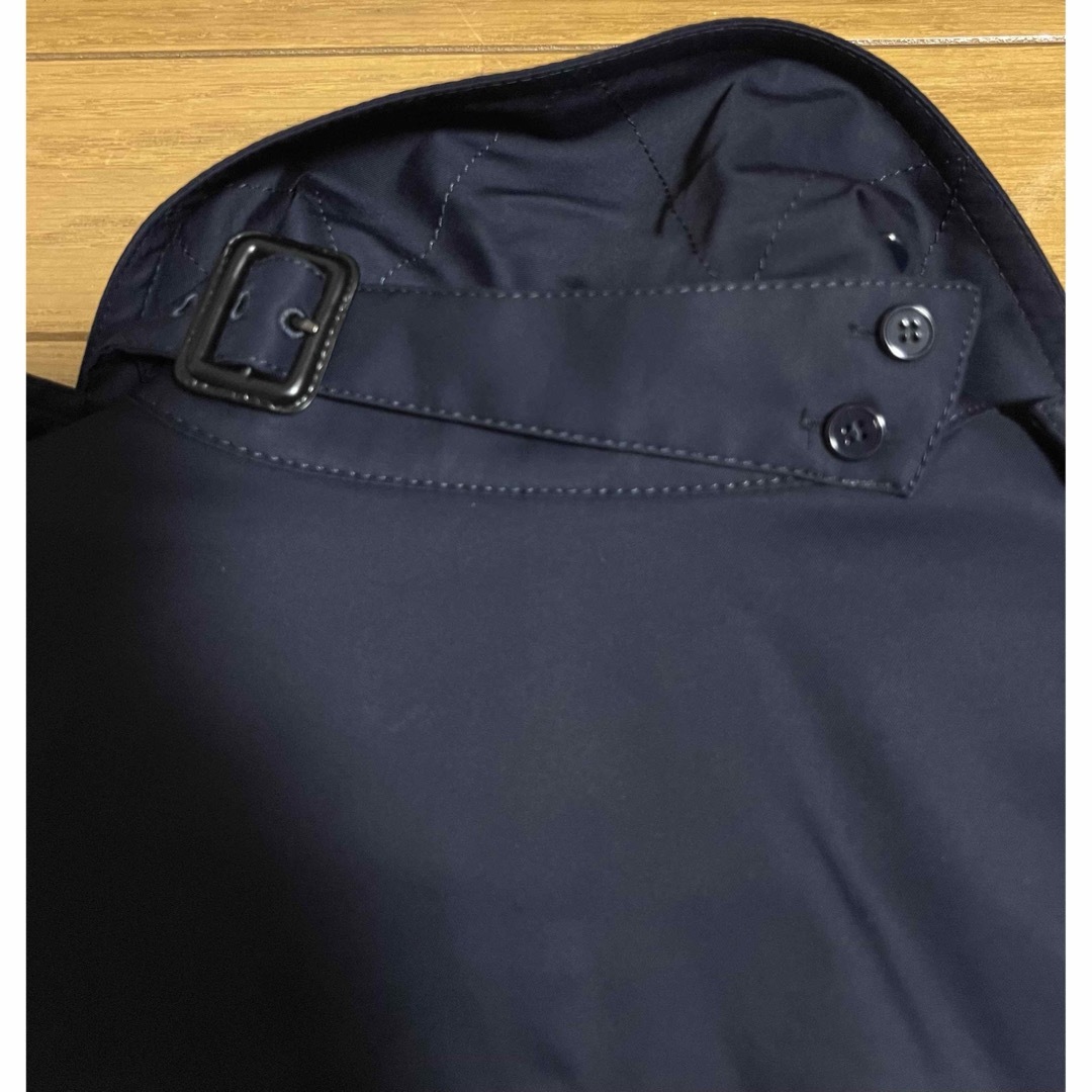 INDIVI(インディヴィ)のINDIVI  インディヴィ　コート　トレンチ　インナー付き　ワールド　ネイビー レディースのジャケット/アウター(トレンチコート)の商品写真
