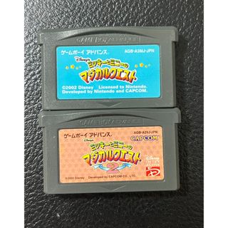 ゲームボーイアドバンス(ゲームボーイアドバンス)のミッキーとミニーのマジカルクエスト　2本セット(携帯用ゲームソフト)