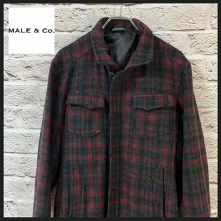 MALE&Co. アウター　コート　チェックコート メンズ　レディース【L】(シャツ)