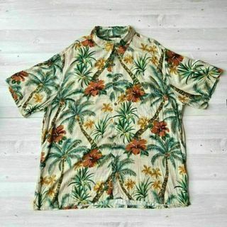 USA古着 Batik Bay ヴィンテージ アロハシャツ レーヨン 総柄(シャツ)