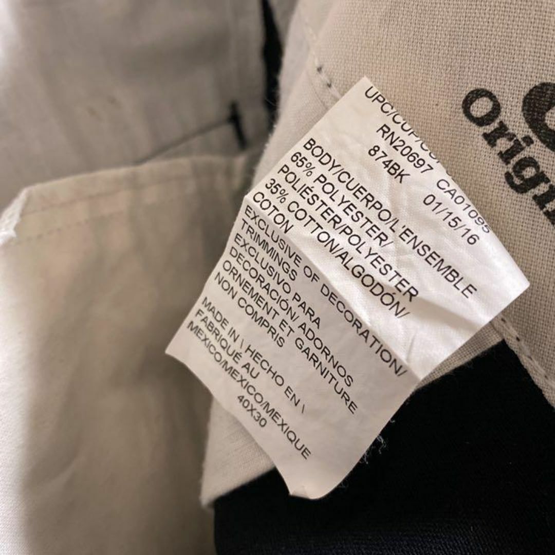 Dickies(ディッキーズ)のディッキーズ メンズ ワーク パンツ 黒 ロゴ 40 2XL USA古着 90s メンズのパンツ(ワークパンツ/カーゴパンツ)の商品写真