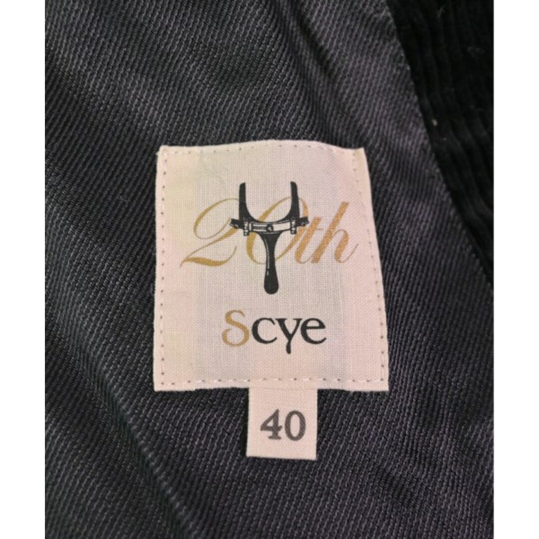 Scye(サイ)のSCYE サイ カジュアルジャケット 40(L位) 黒 【古着】【中古】 メンズのジャケット/アウター(テーラードジャケット)の商品写真