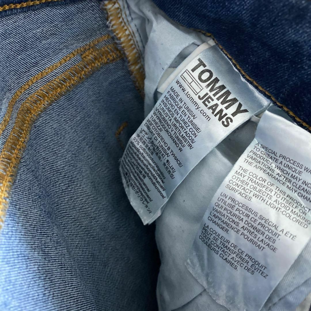 TOMMY JEANS(トミージーンズ)のトミージーンズ メンズ デニム パンツ スリム ストレート L USA古着 90 メンズのパンツ(デニム/ジーンズ)の商品写真