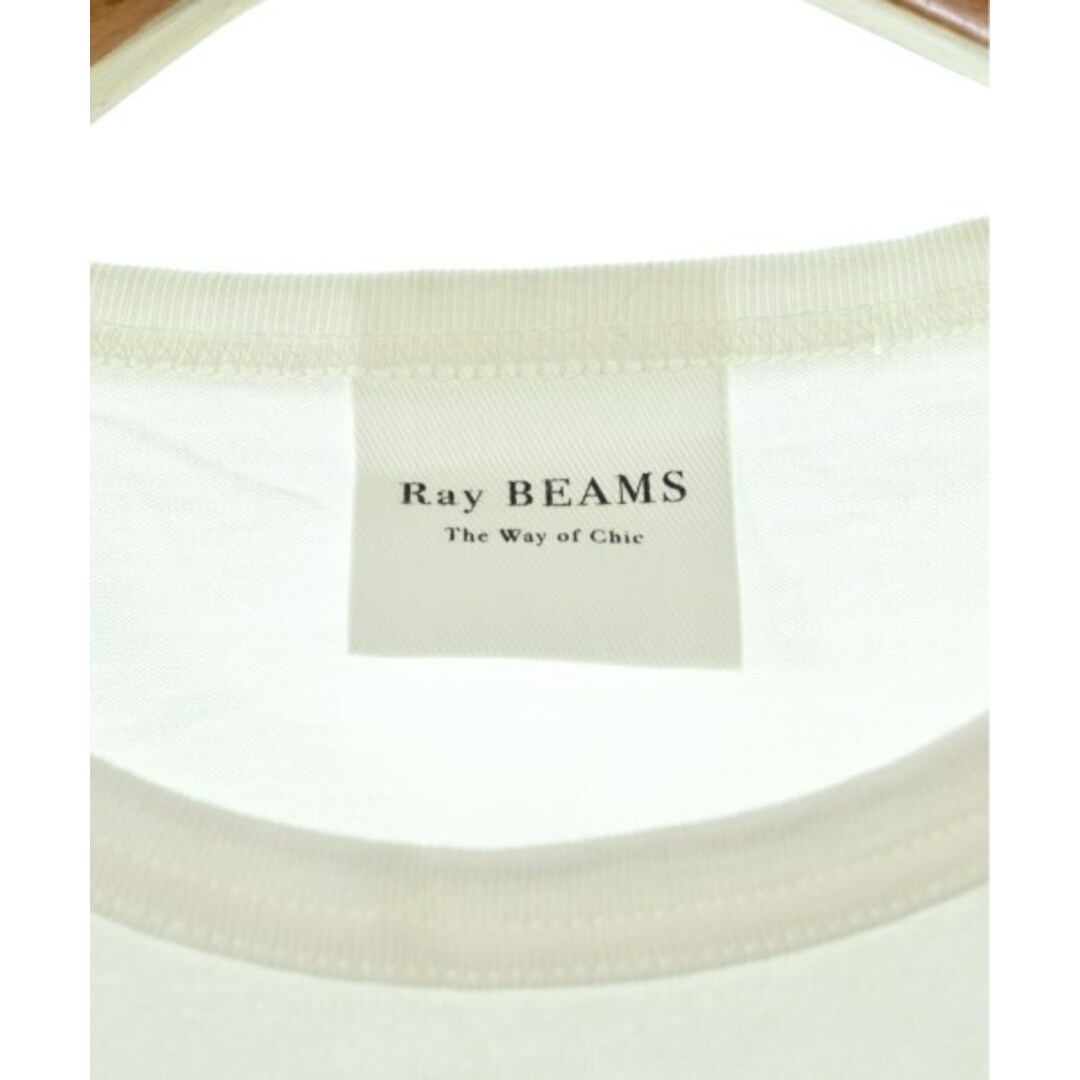 Ray BEAMS(レイビームス)のRay Beams レイビームス Tシャツ・カットソー -(M位) 白 【古着】【中古】 レディースのトップス(カットソー(半袖/袖なし))の商品写真