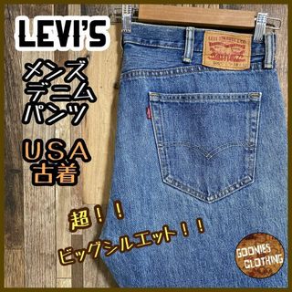 リーバイス(Levi's)のlevis メンズ デニム パンツ 505 ストレート ロゴ USA古着 90s(デニム/ジーンズ)